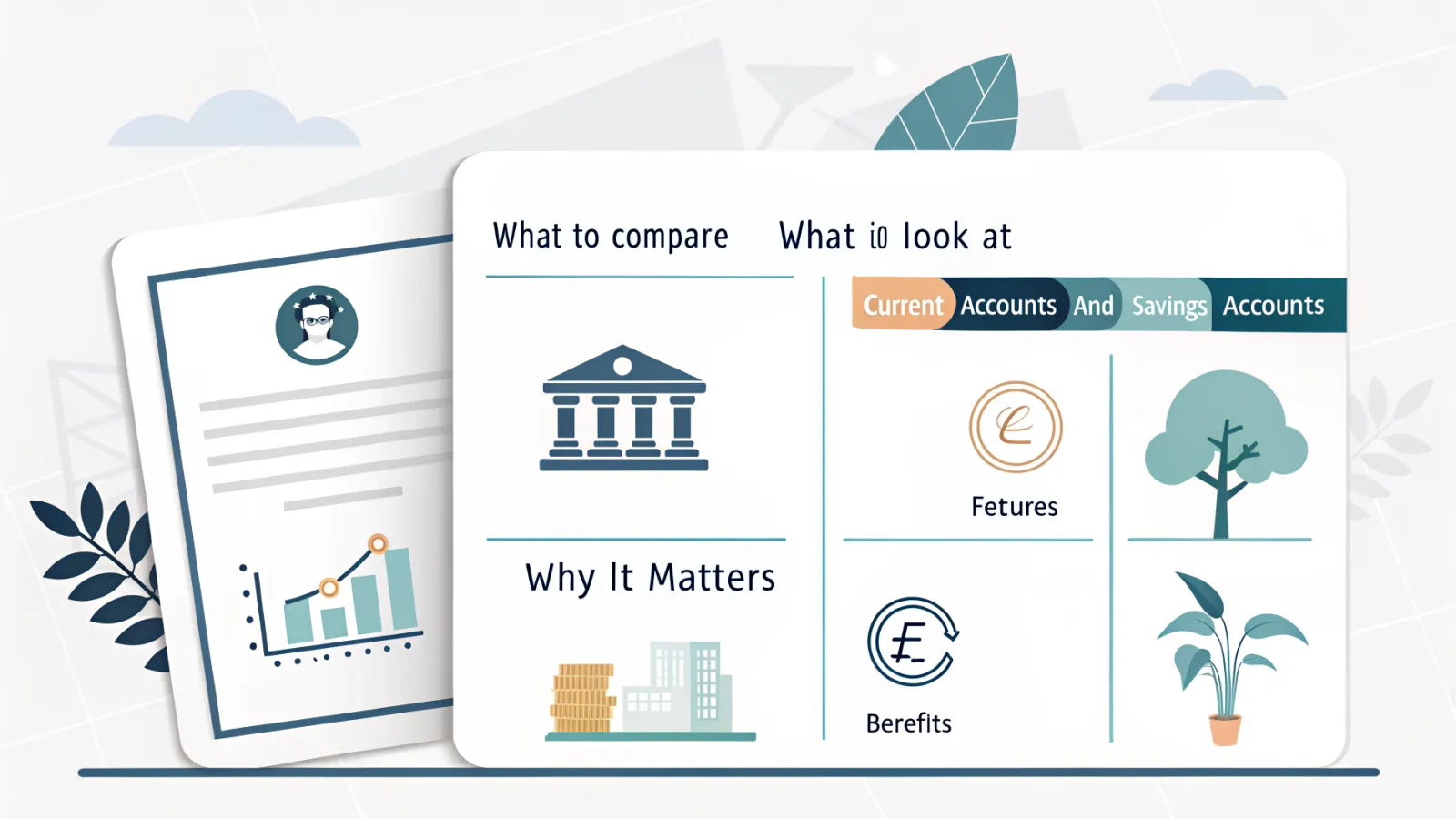 Comparison infographic outlining what to compare, which details to check, and why this matters for accounts and contracts.